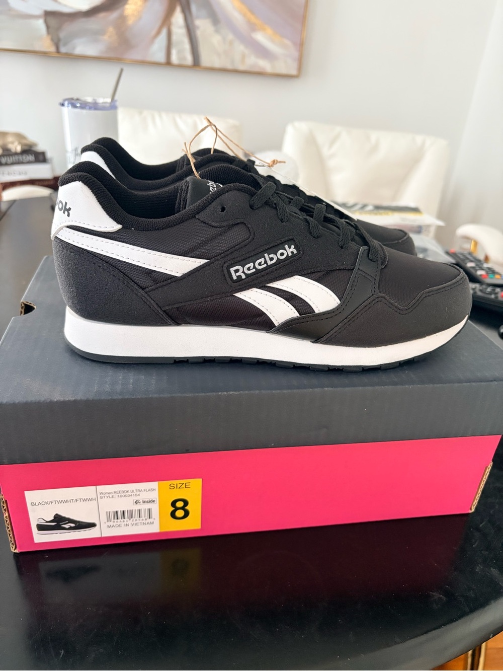 Reebok Women's Ultra Flash shoes in Black/white